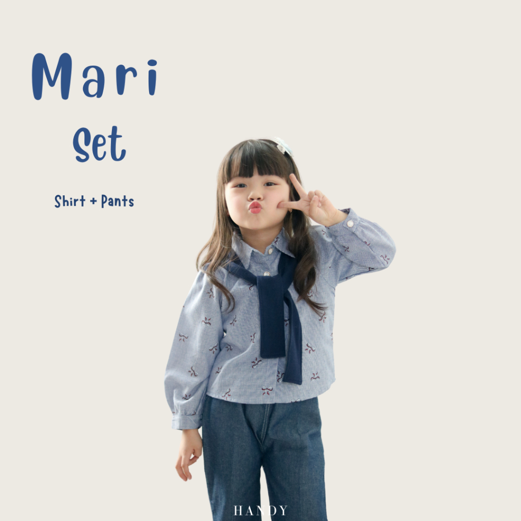 Jual MARI SET - Setelan Kemeja dan Celana Denim Anak Perempuan ...