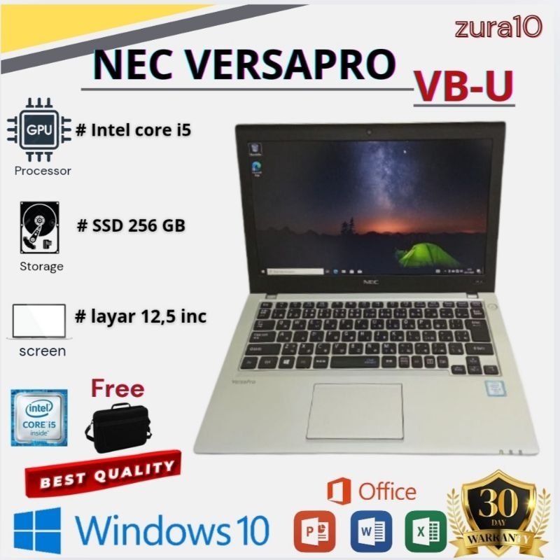 Jual Laptop nec versapro VB-U i5 gen 6||ram 8 GB || SSD 256