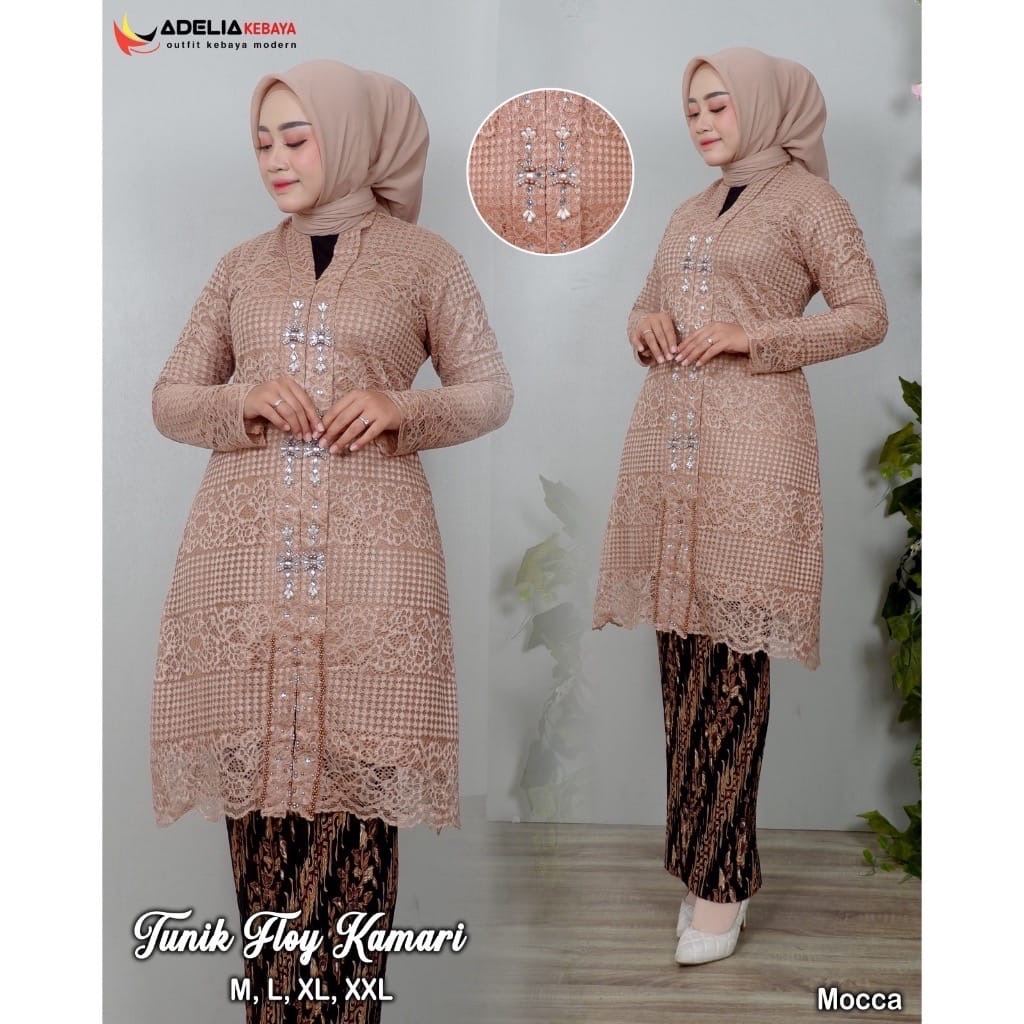 Jual Setelan kebaya tunik floy kamari payet - pakaian pesta kebaya ...
