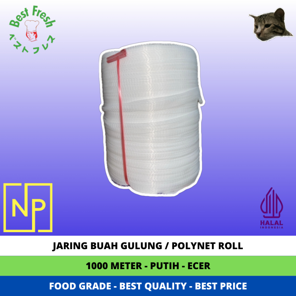 Jual Jaring Buah Gulung / Polynet Roll - BEST FRESH - 1000 Meter - Food ...