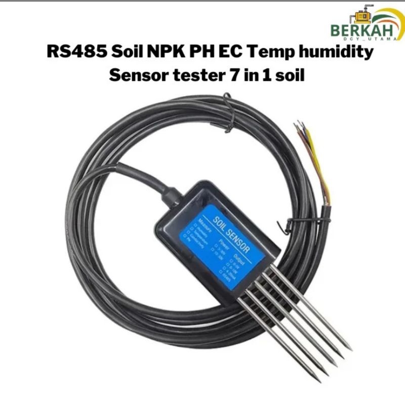 Jual RS485 Soil NPK PH EC Temp humidity Sensor tester 7 in 1 soil ...