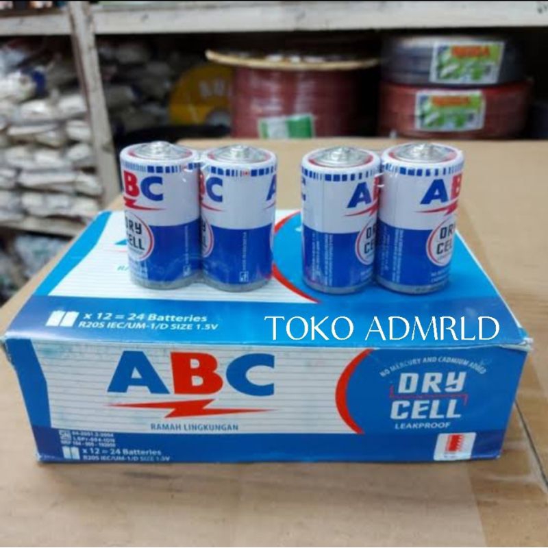 Jual BATERAI A1/ Size C R14C 1,5V (1 BOX) | Shopee Indonesia