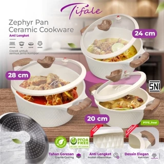 [EXCLUSIVE LAUNCH KAK LILA] Tifale Zephry Casserole Pan Panci Susu Marble Coating Lapisan Anti Lengket