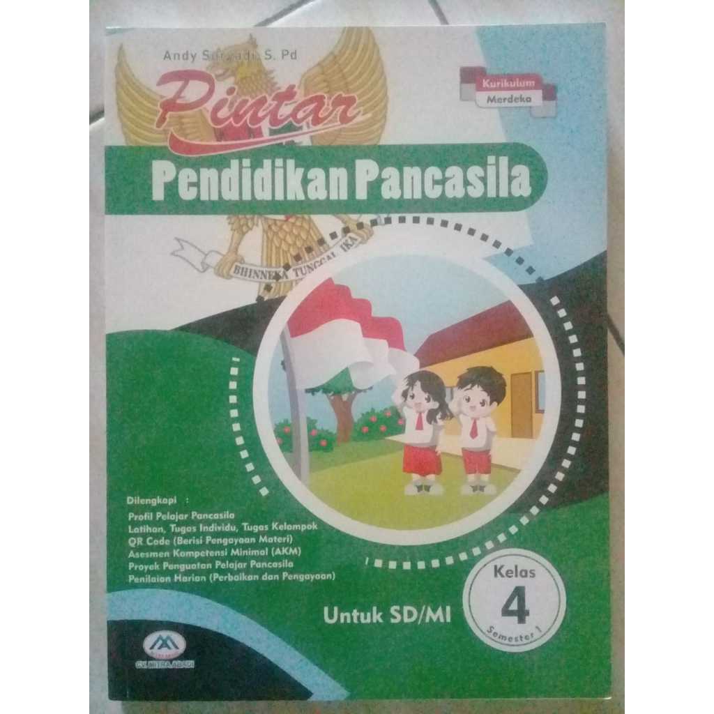 Jual Buku Pintar Pendidikan Pancasila Kelas 4 SD/MI Semester 1 | Shopee ...