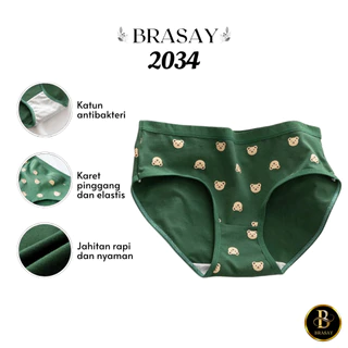 Brasay Celana Dalam Wanita Polos Katun 2034