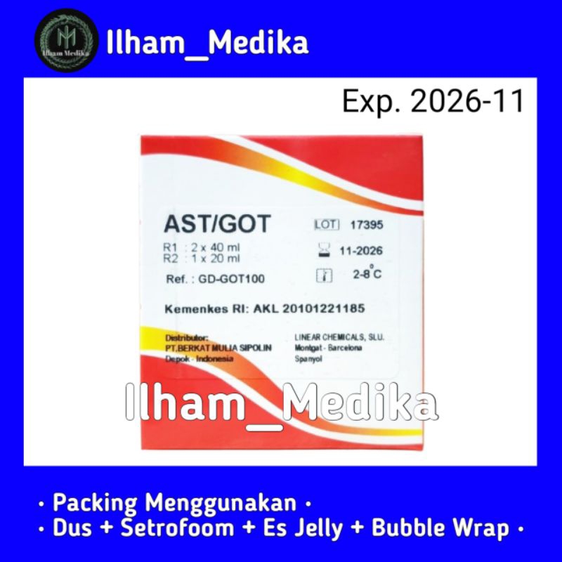 Jual Reagen SGOT - AST/GOT Glory exp.2026 | Shopee Indonesia