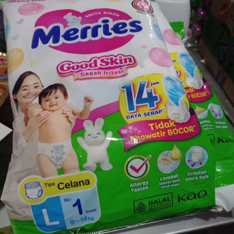 Jual Merries Celana Uk. L (1 renceng=6 bungkus) | Shopee Indonesia