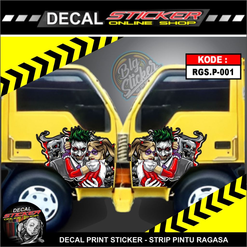 Jual STIKER STRIP MOBIL RAGASA TRUCK DECAL VARIASI PINTU SAMPING ...