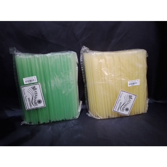 Jual Sedotan Plastik Mutiara/Bubble/Boba Lorek Warna 9 mm Matahari (150 ...