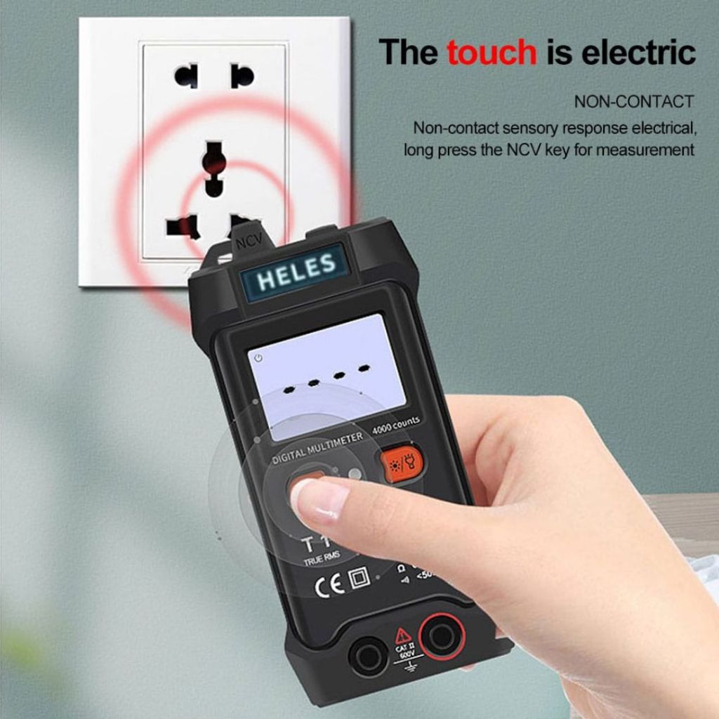 Jual Multitester Digital HELES HD-T1 auto | Shopee Indonesia