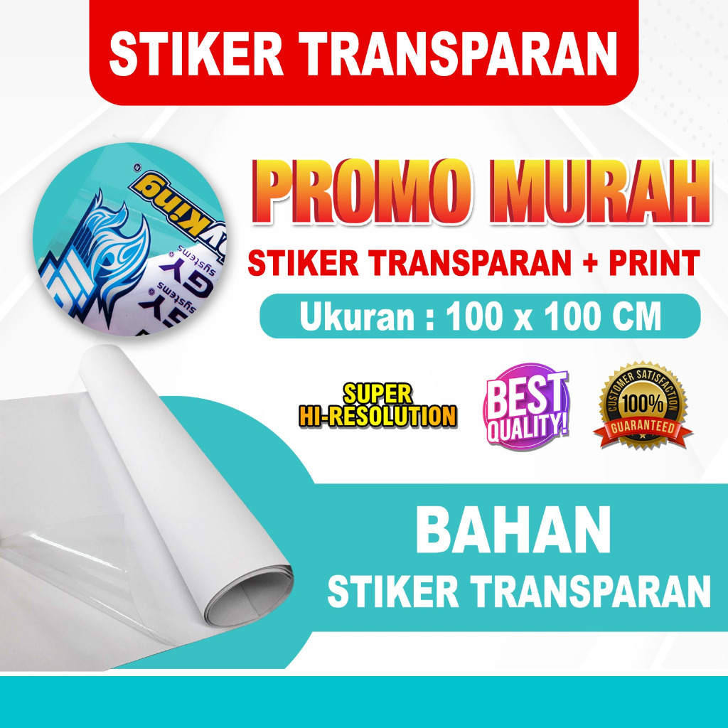 Jual Print Sticker Transparant | Shopee Indonesia