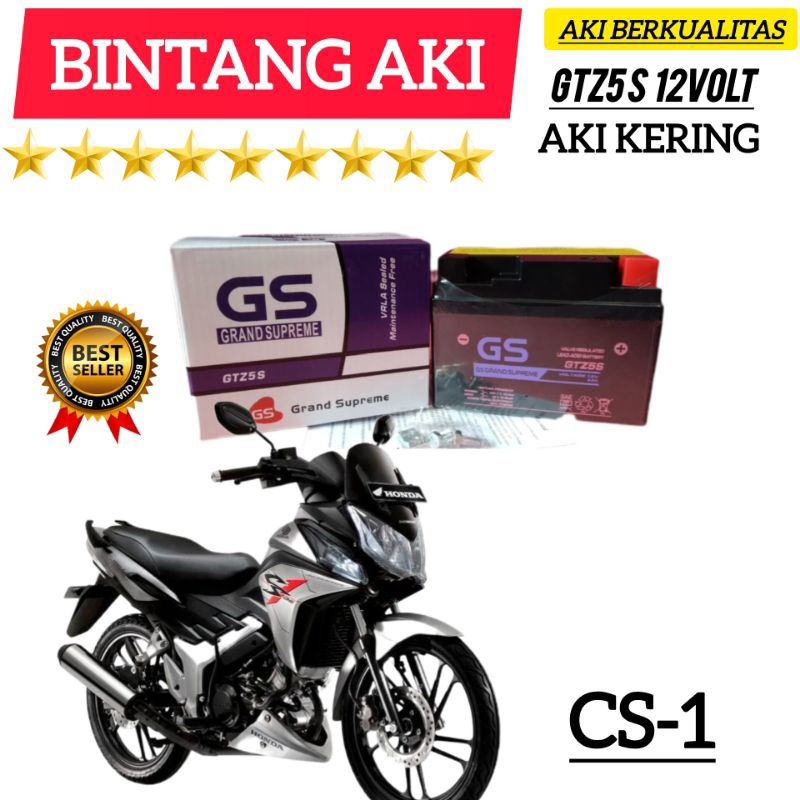 Jual Aki Motor CS1 Aki Motor CS 1 Aki Motor GS Grand Supreme Aki kering ...