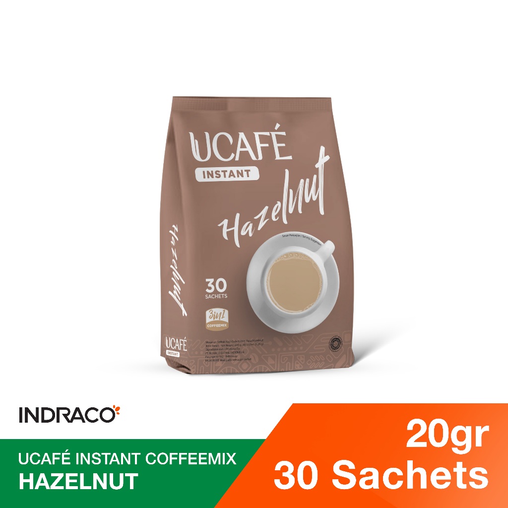 Jual UCAFE Instant Coffee Hazelnut P30 (30 sachets x 20g) | Shopee ...