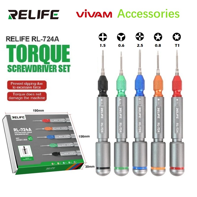 Jual RELIFE RL-724A Obeng Set / Obeng Handphone HP 5 in 1 High ...