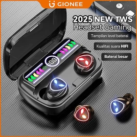 2026 Headset Bluetooth Nirkabel TWS Baru M20 Pro Powerbank 2 In 1 Full Bass 10D HIFI Stereo