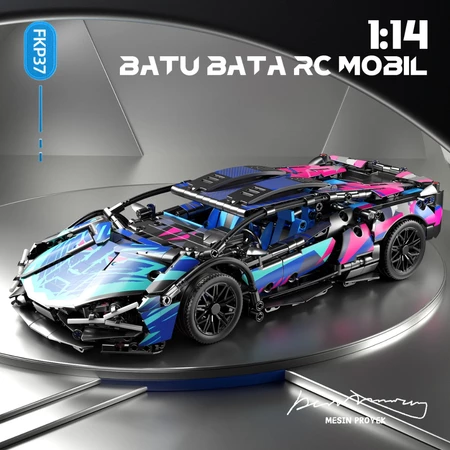 1:14  TOY LINX 1280+pcs Building Blocks Racing Car Mainan Mobil Mainan Batu Block Anak-anak