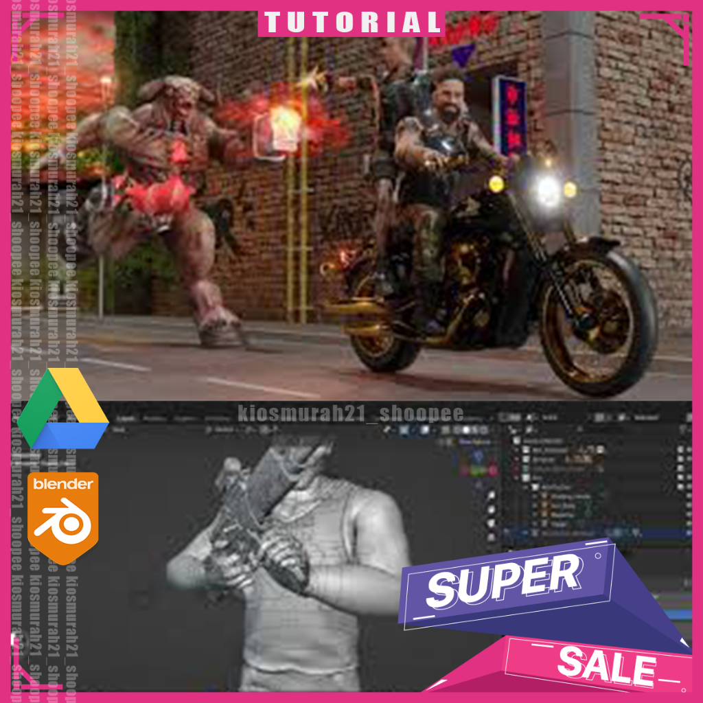 Jual Blender 3D - Udemy - Ultimate Blender Character Rigging Course ...