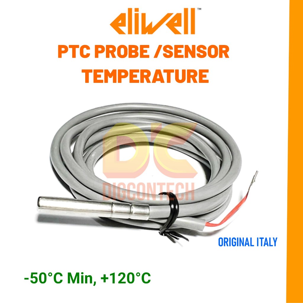 Jual Sensor Thermistor Probe PTC Eliwell 902 961 974 2M Original Italy ...