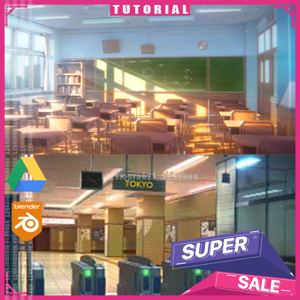 Jual Blender 3D - Blender Anime - NPR Environment Course (2023) 3D ...