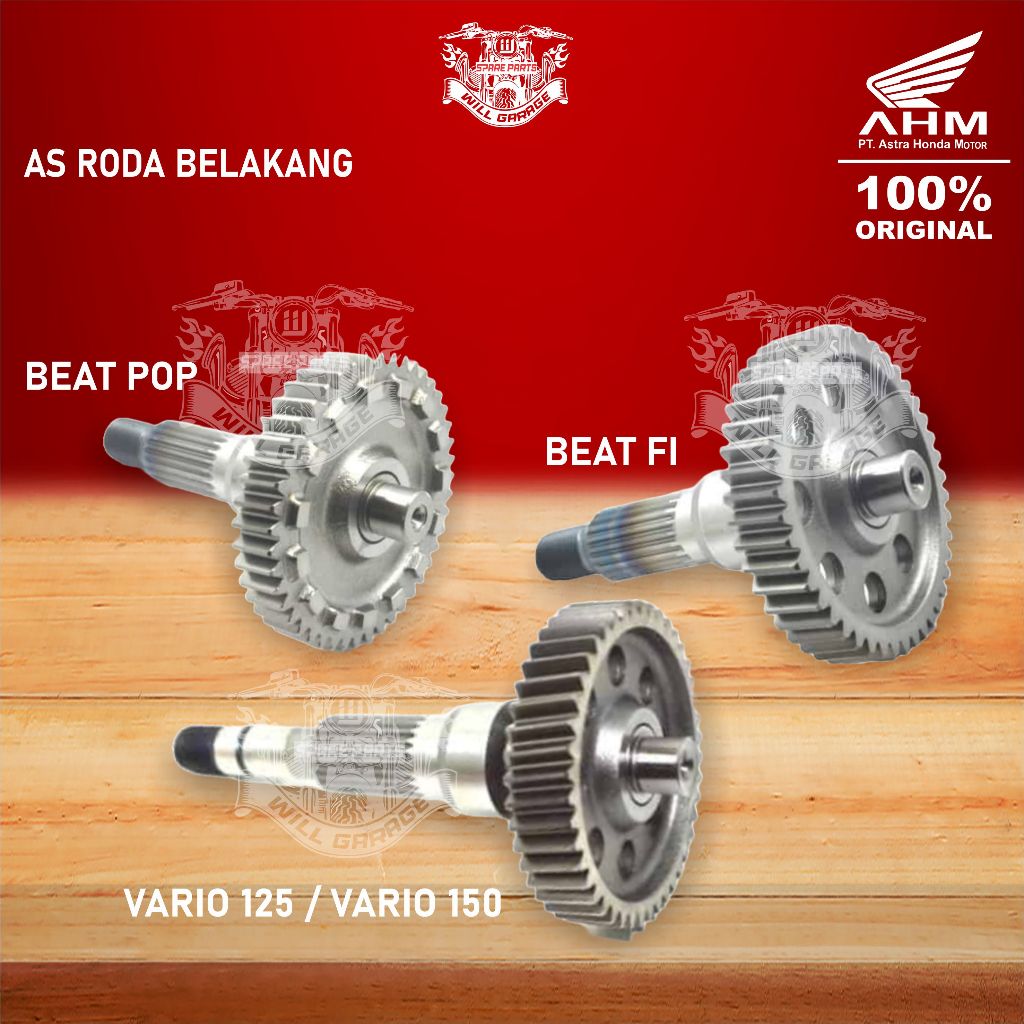 Jual AS RODA BELAKANG BEAT POP / BEAT FI / VARIO 125 / VARIO 150 ...