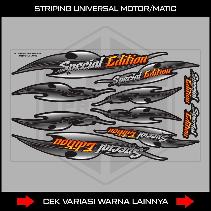 Jual Sticker Striping Motor All Matic Bebek Motip Spesial Edition ...