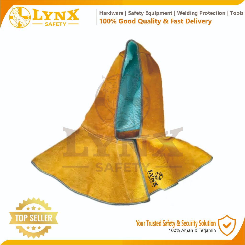 Jual Topi Las Kulit / Apron Las Kepala Lynx Safety Wellding / Pelindung ...
