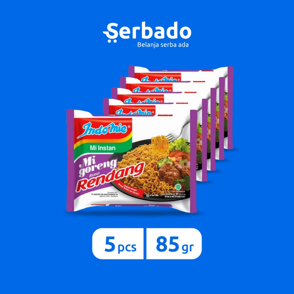 Jual Indomie Goreng Rendang 85gr (Isi 5 pcs) | Shopee Indonesia