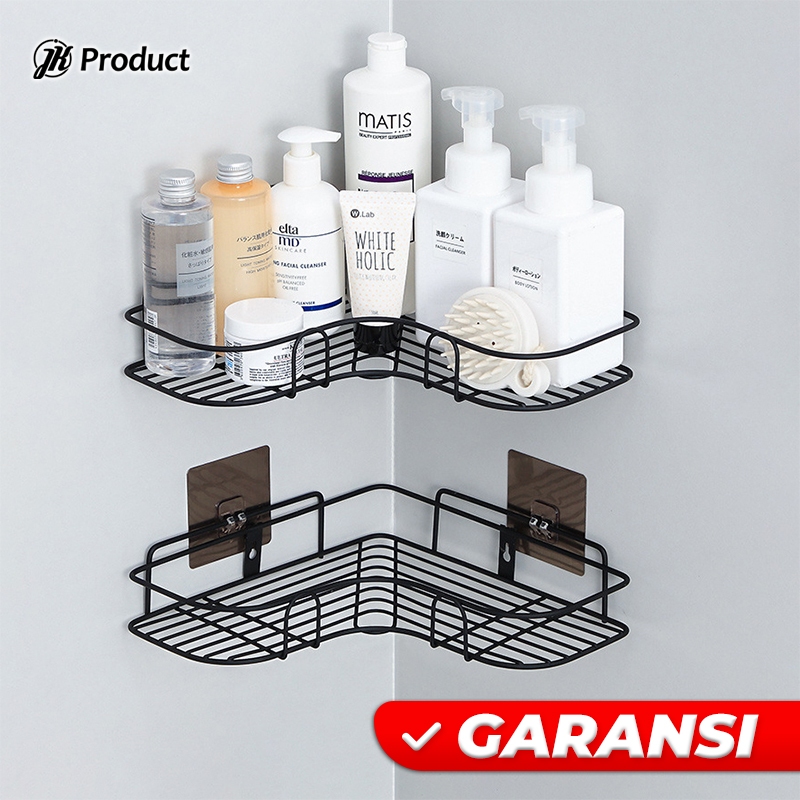 Jual Rak Sudut Tempel Dinding Kamar Mandi Dapur Model L Serbaguna ...