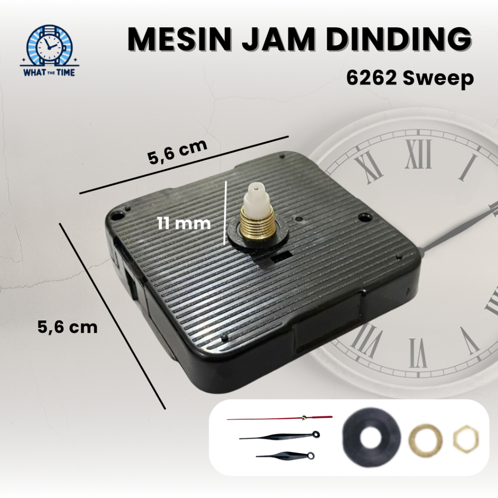 Jual Mesin Jam Dinding 6262 Sweep Silent Halus Tidak Bunyi | Shopee ...