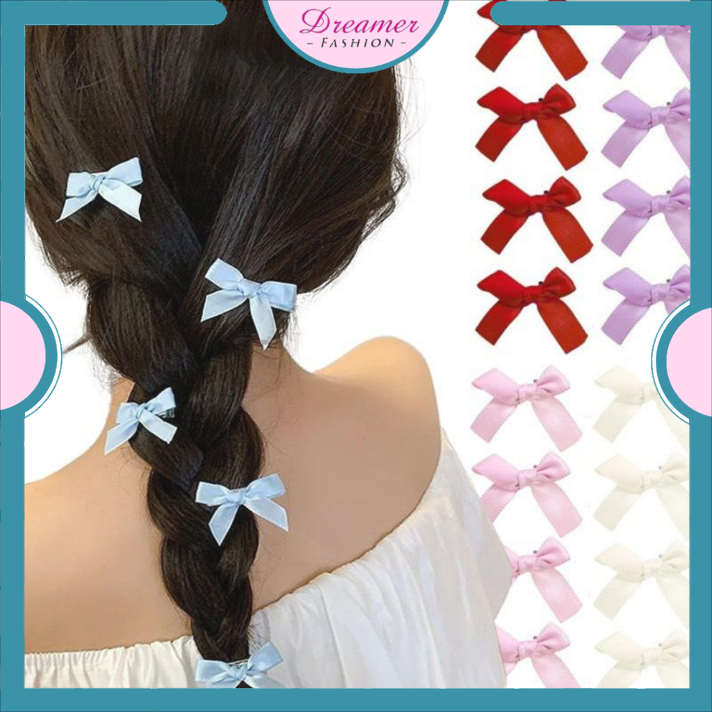 Jual DF JR541 Jepit Rambut Model Pita Lucu Simple Pink Merah Klip Poni ...