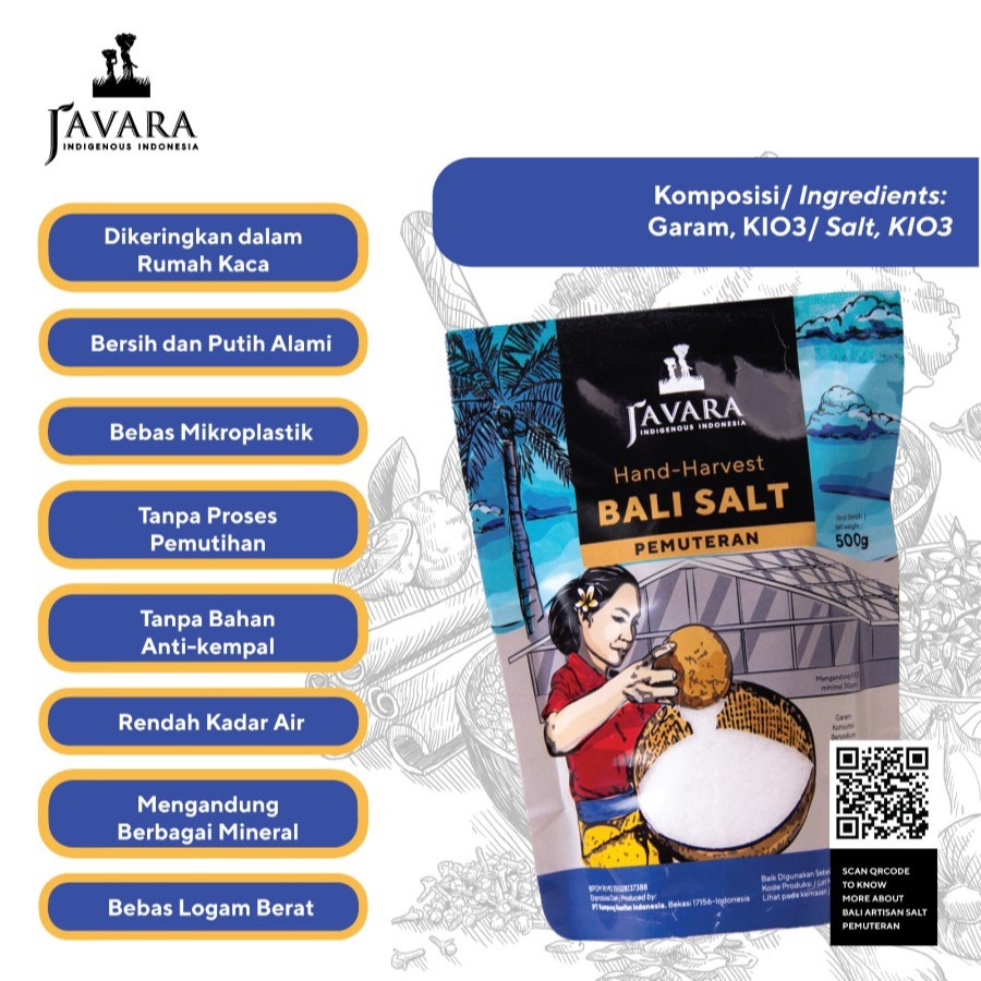 Jual Kemasan Twinpack Javara Pemuteran Sea Salt Garam Laut Murni 210 g ...