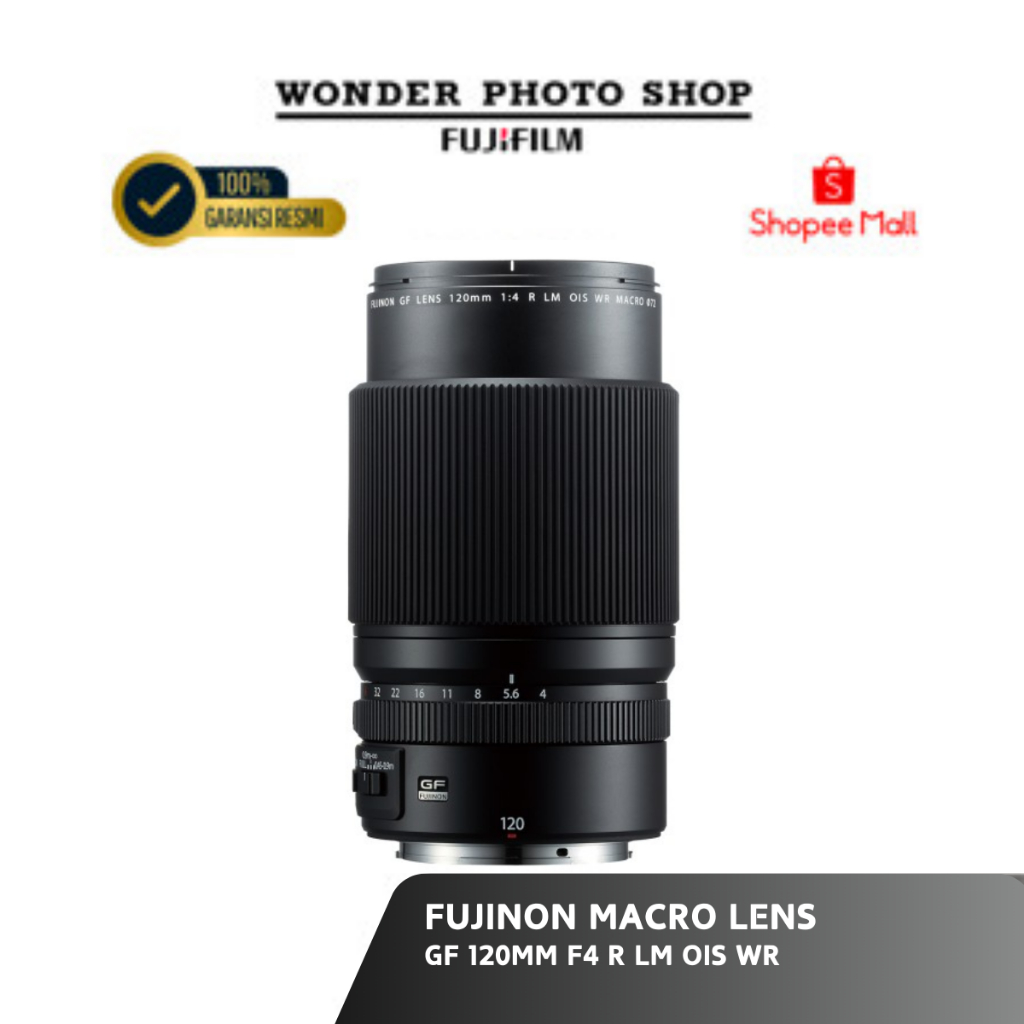 Lensa Kamera Fujifilm Gf 120 FUJIFILM Fujinon GF120mm F4 R LM OIS