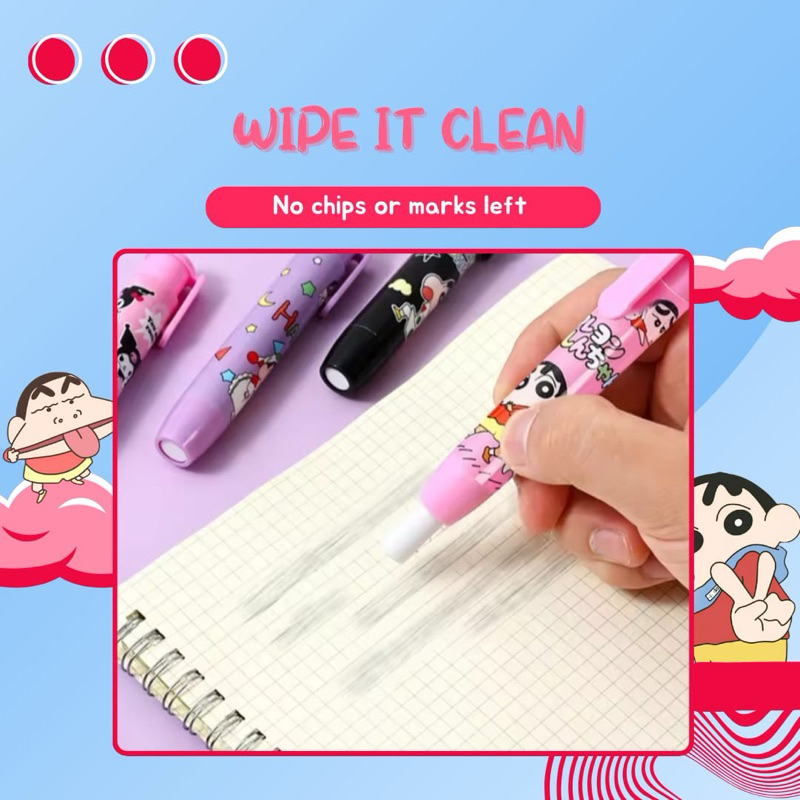Jual Mechanic Eraser Cute Shinchan/ Penghapus mekanik Cute Shinchan ...