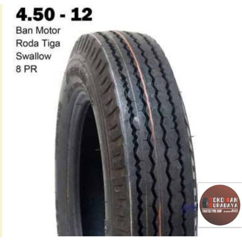 Jual Ban Swallow 450-12 8PR 450/12 450R12 450 R12 R 12 8 PR Tiga roda ...