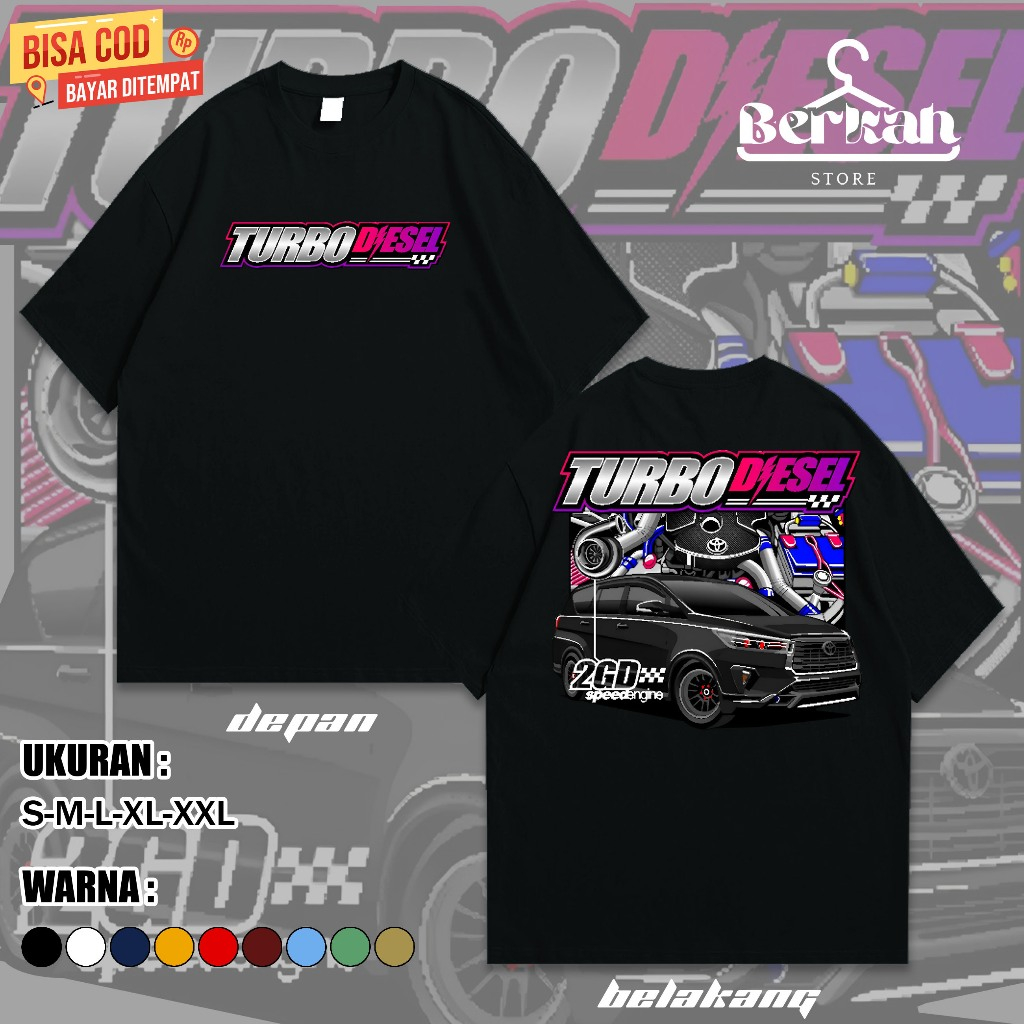 Jual Kaos Racing MESIN TURBO DIESEL INNOVA 2GD SPEED ENGINE Baju Mobil ...