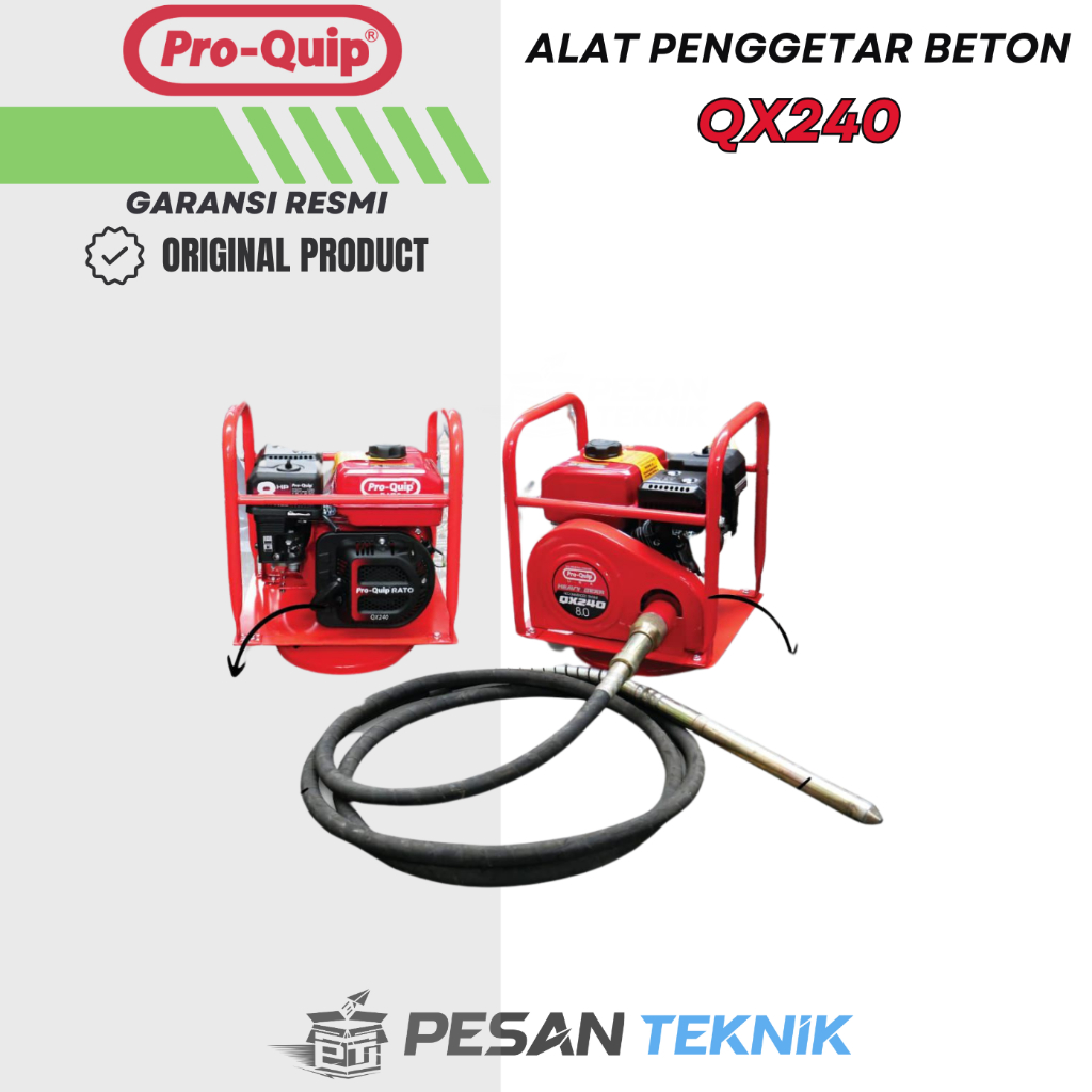 Jual Alat Penggetar Beton Concrete Vibrator Frame Hose PROQUIP QX240 