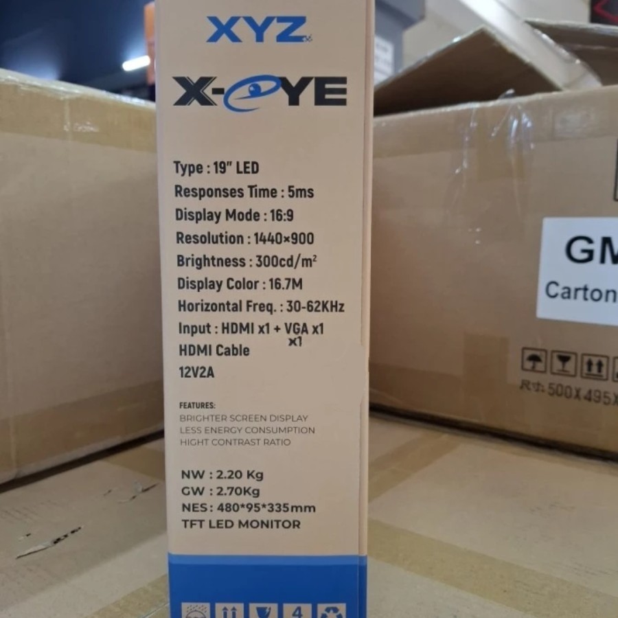 Jual MONITOR LED XYZ X-EYE 19'' - MONITOR - LED MONITOR | Shopee Indonesia
