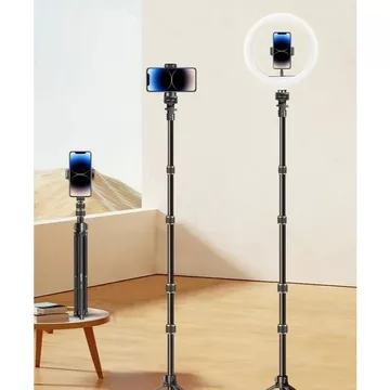 Tripod 2 1 Meter Besi Tripod Tongkat Selfie Ringlight HP Kamera Lengkap Tripod Holder HP