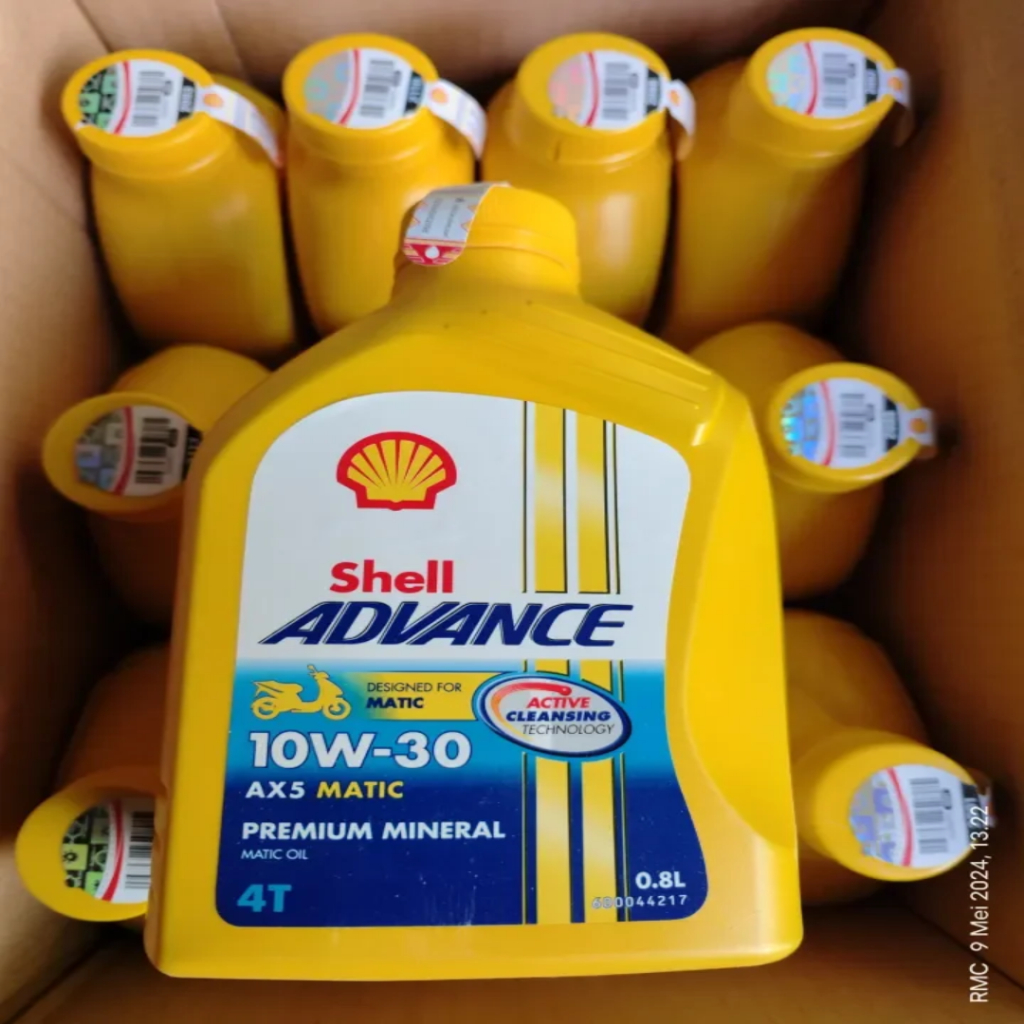 Jual Oli Shell Advance AX5 Matic Motor Scooter Matik 800ml SAE 10w30 ...