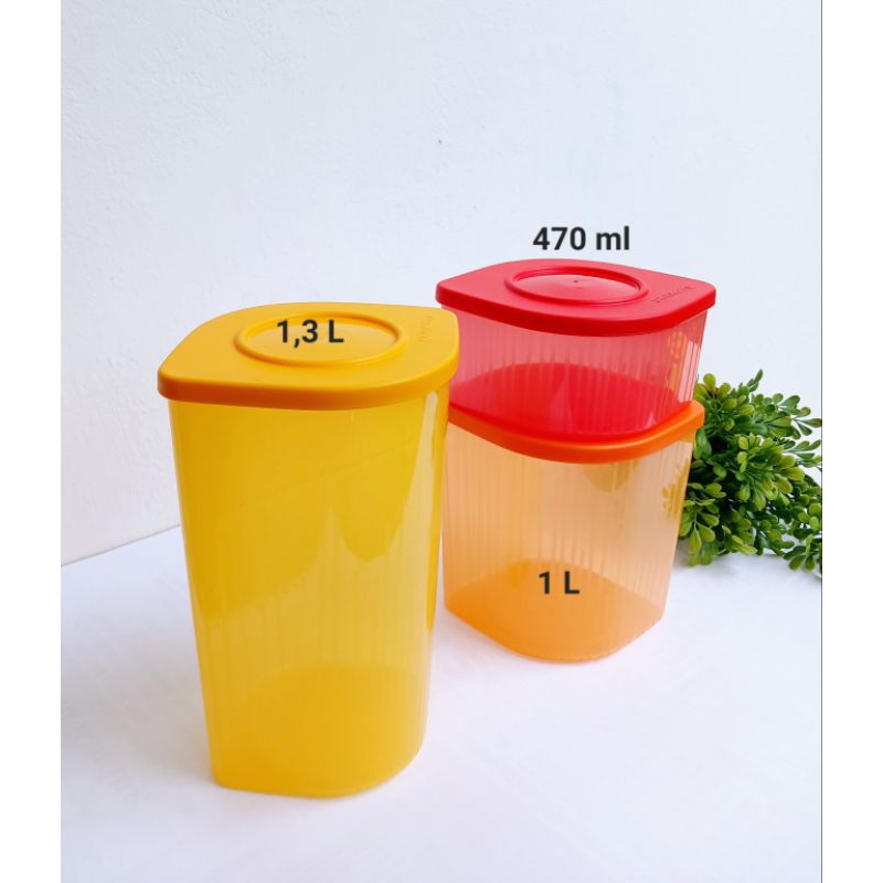 Jual Tupperware Toples Fresh n Fancy(3)Toples bentuk daun,harga set dan ...