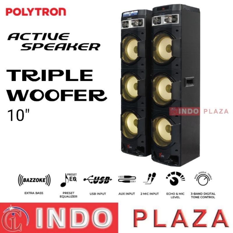 Jual SPEAKER POLYTRON PAS-10DF38 Triple woofer 10 inch with XBR ...