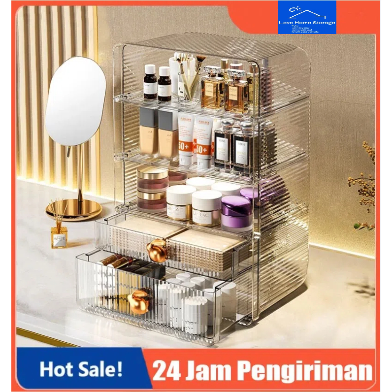 Jual rak kosmetik /makeup/ organizer/ rak organizer/ rak kosmetik ...