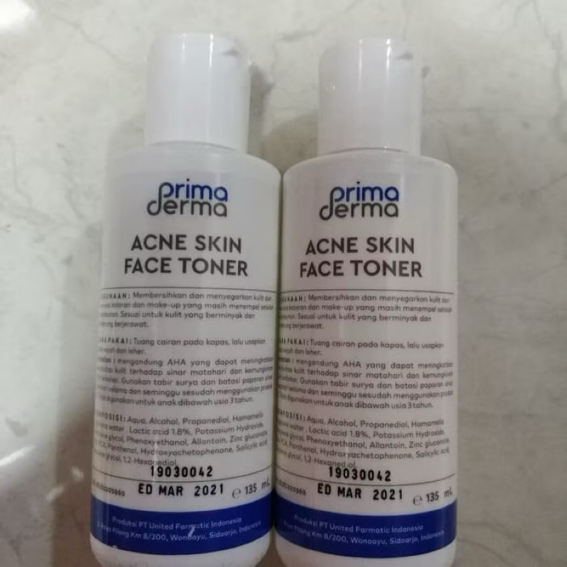 Jual (PD BESAR) PRIMADERMA ACNE TONER (135 ML !!) | Shopee Indonesia