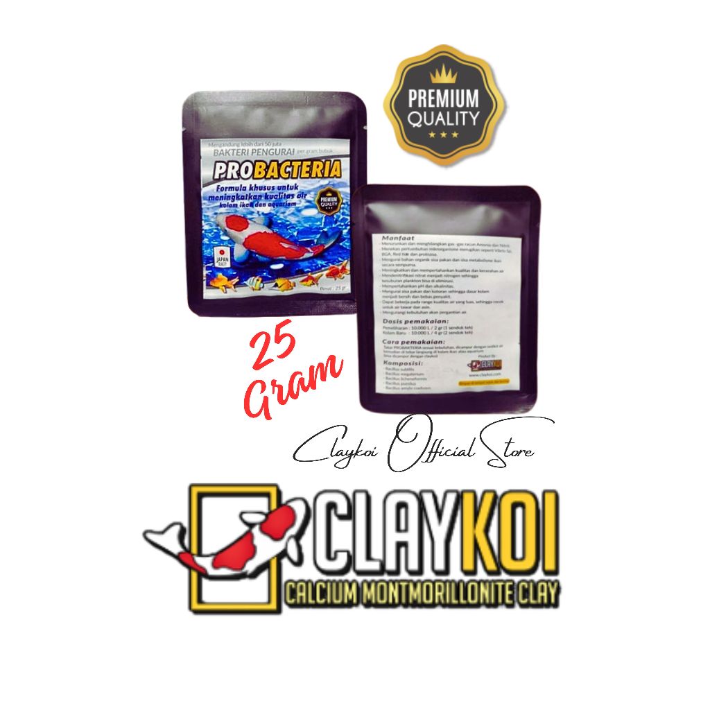 Jual PROBACTER Pengurai Kotoran Air Kolam Ikan 25 GRAM (KEMASAN KECIL ...