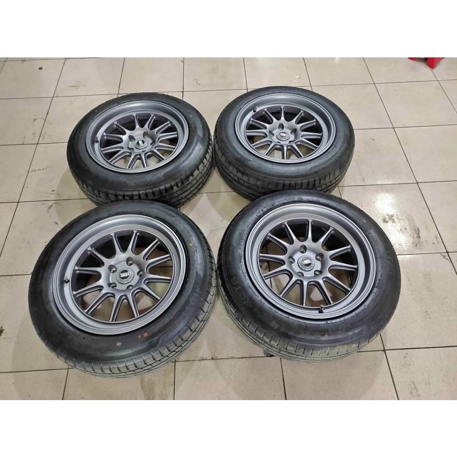 Jual Velg mobil racing ring 17 AMETH HSR R17X8,5 H5X114 ET22+BAN 215 60 ...