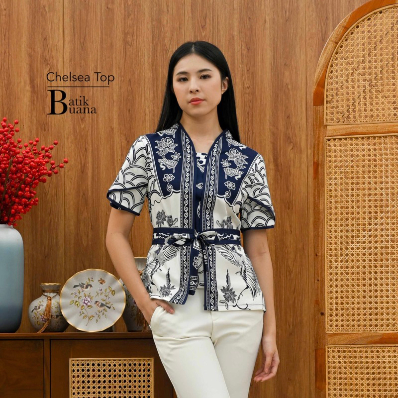 Jual Chelsea Top - Atasan Batik Wanita Premium - Batik Wanita - Batik ...