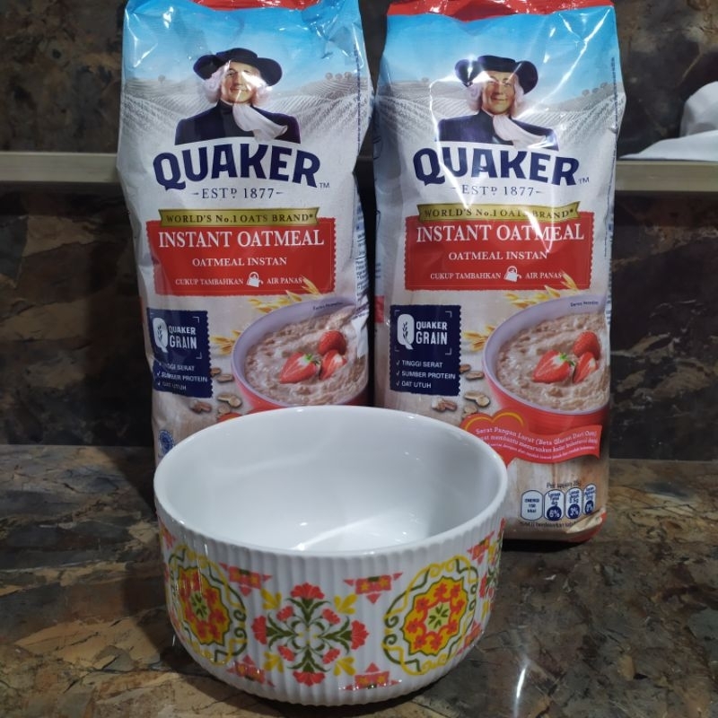 Jual Quaker Instant Oats / Oatmeal - 1200gr EXP LAMA | Shopee Indonesia