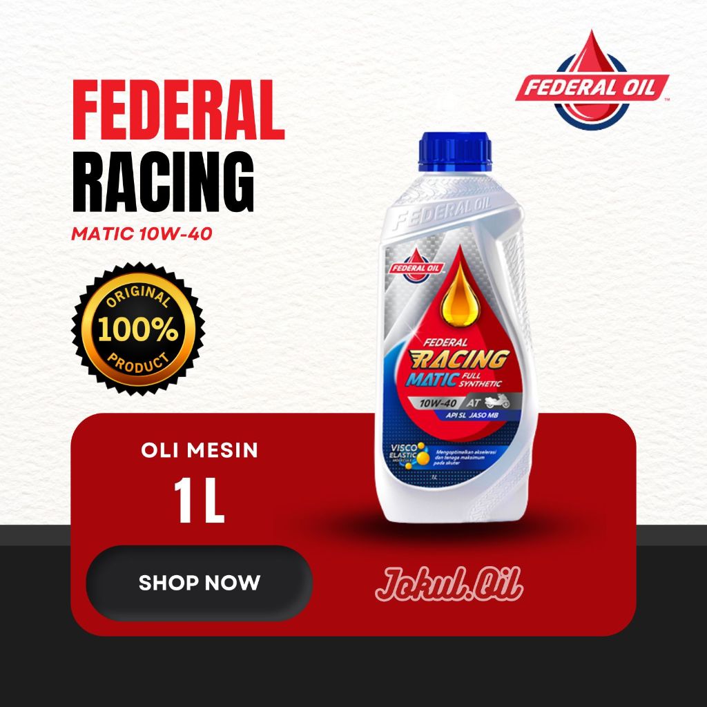 Jual Oli Federal Racing Matic 1L Original Motor Matic | Shopee Indonesia