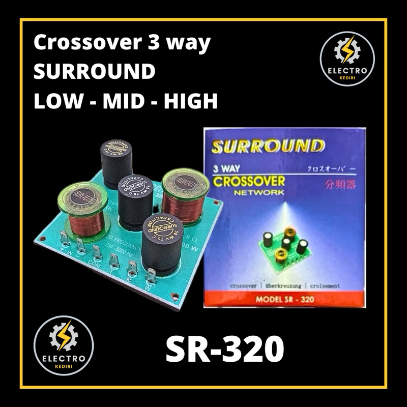 Jual Crossover 3 way SR 320 Surround | x-over surround Model SR - 320 ...