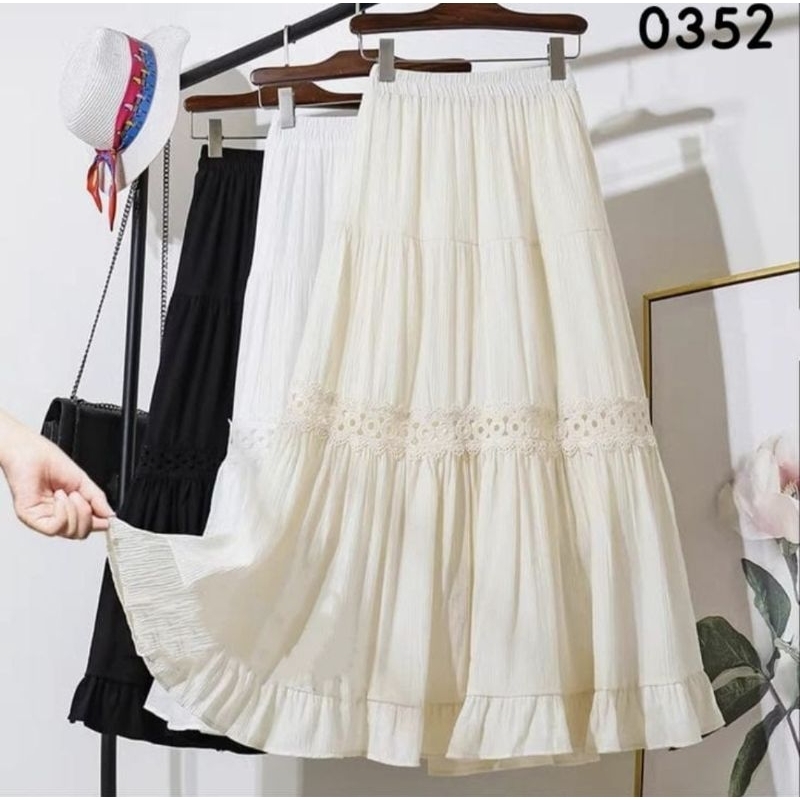 Jual Rok katbol katun bordir fashion wanita terbaru | Shopee Indonesia
